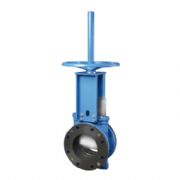 Wafer knife gate valve