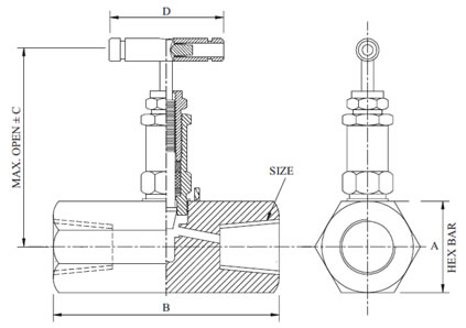 Hex Needle Valve Diagram