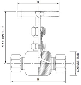 Needle Valve Ferrule Type Diagram