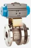 Air Operated Full Port Split Body Stainless Steel Ball Valve